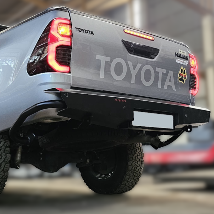 Rear Regular Bumper With Fender Protection - Toyota Hilux