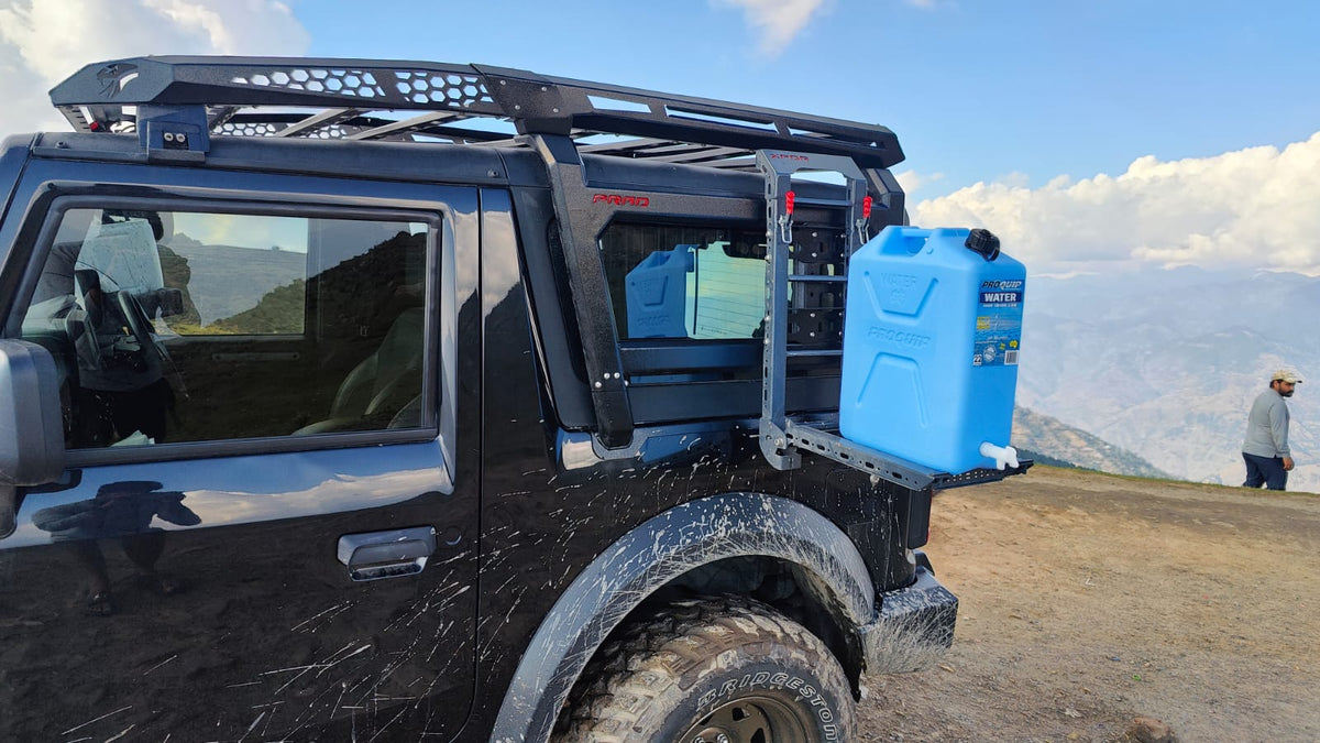 Full Roofrack with Ladder and Jerry Can Mount – New Mahindra Thar (2020)