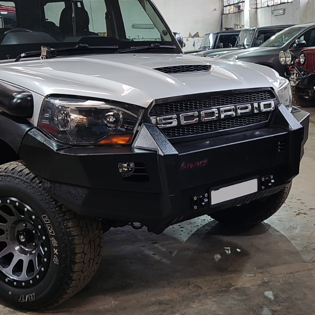S10 Winch Compatible Front Bumper - Mahindra Scorpio (2015-2019)