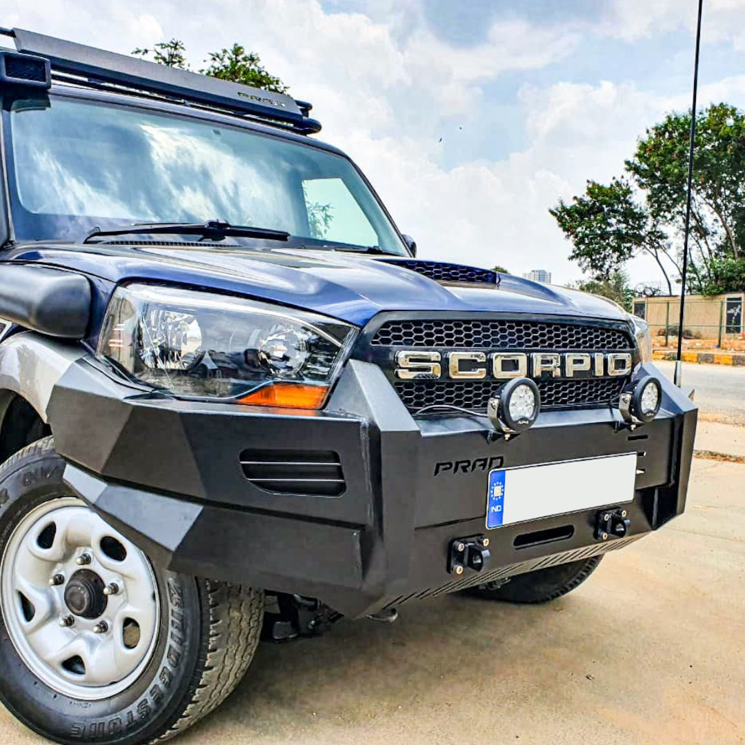 S10 Winch Compatible Front Bumper - Mahindra Scorpio (2015-2019)