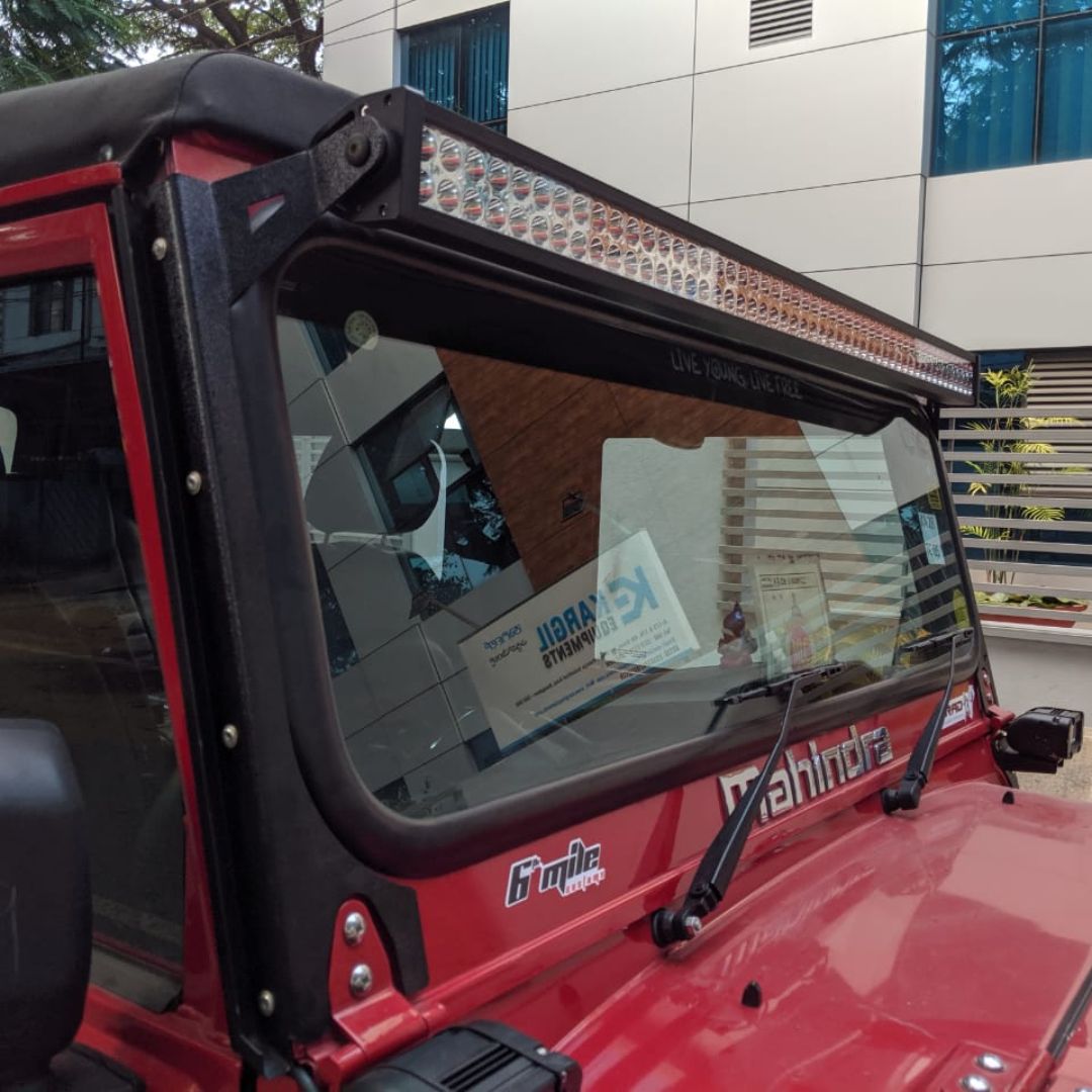 LED Light Bar Mount - Mahindra Thar CRDE